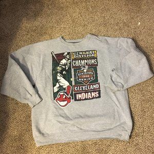Vintage Starter Cleveland Indians 1996 Division Champions Sweatshirt